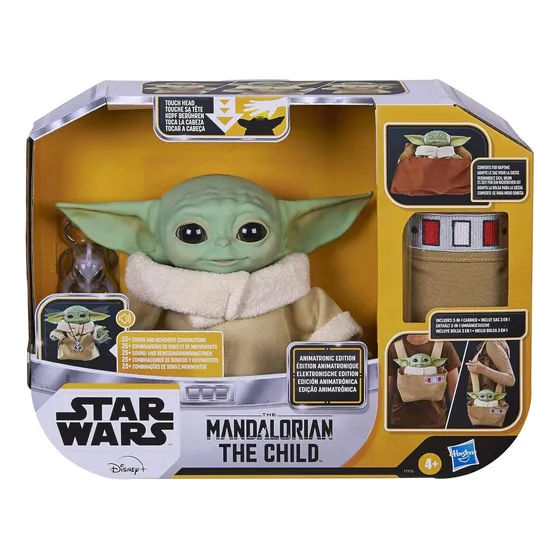 Grogu Baby Yoda Animatrónico Morral Star Wars Hasbro Muñeco