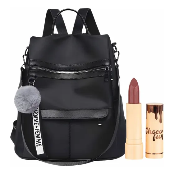 Kit Batom Chocolate Matte Mochila Alça Lateral Reforçada