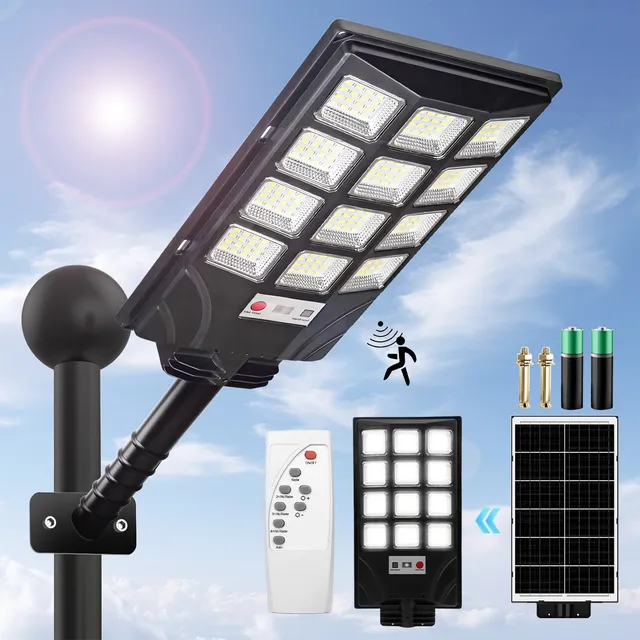 1200w Lámparas Luz Solar Exterior Jardín Luminaria Led Solar