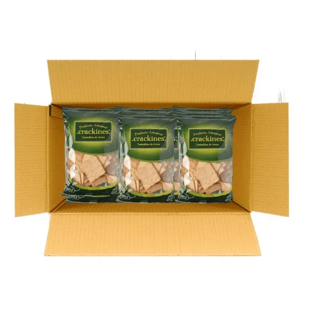 Tostaditas Crackines de arroz 120gr caja 20 unidades