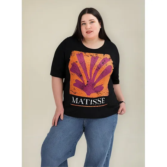 Remera Matisse - Algodón Estampado Premium Dama T-especial