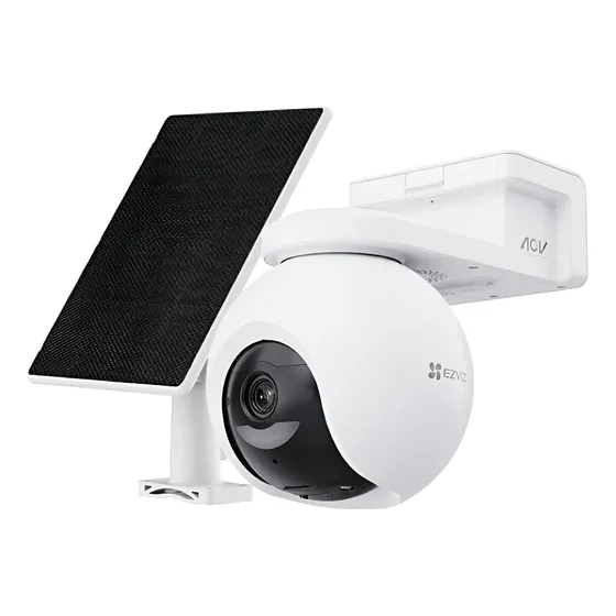 Cámara Ezviz Cb8 Pro 4k Exterior 360° Con Panel Solar Wifi Blanco | Cuotas sin interés