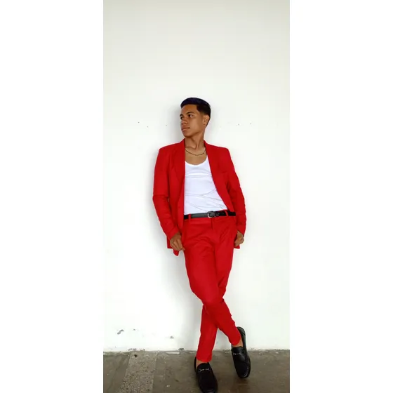 Traje Para Caballero Modelo Slim Fit Saco Y Pantalon