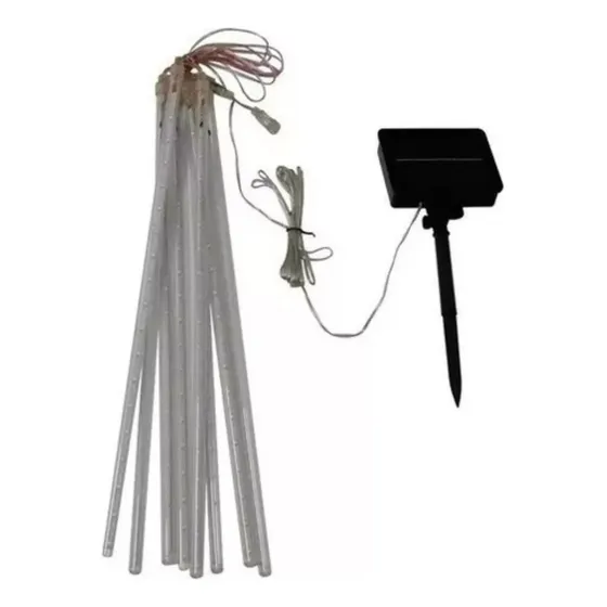 Luces Led Guirnalda Lluvia De Meteorito Solares Decorativas
