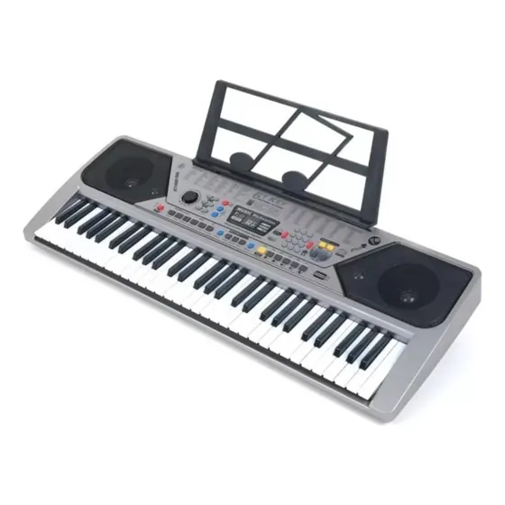 Teclado Eléctrico De 61 Teclas Usb  Radio Mp3 Auxiliar Pro