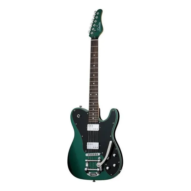 Guitarra eléctrica Schecter PT Fastback II B de aliso dark emerald green con diapasón de palo de rosa