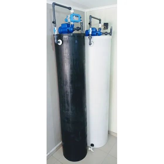 Tanque De Agua Cilindrico Sistema Presostato O Prescontrol