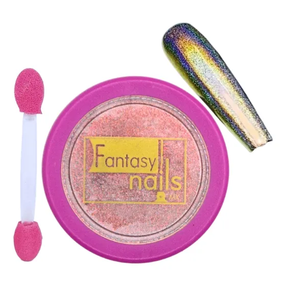 Efecto En Polvo Camaleón Unicornio Para Uñas Fantasy Nails