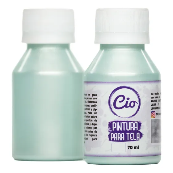 Frasco De Pintura Textil / Tela Cio 70ml Colores Perlados
