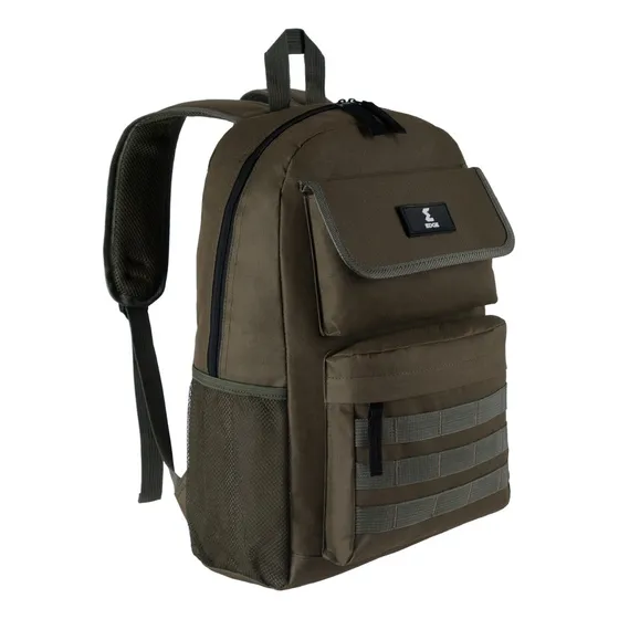 Mochila Tactica Trekking Viajero Mochilero Bolsillos Edge Color Verde