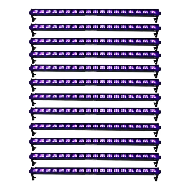 Barra Uv Led 18 Hyper Leds 5w Ultravioleta Luz Negra 12 Pz