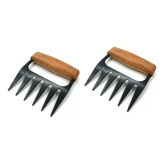 Set 2 Garras Para Carne Asado Parrilla Trituradora Bbq