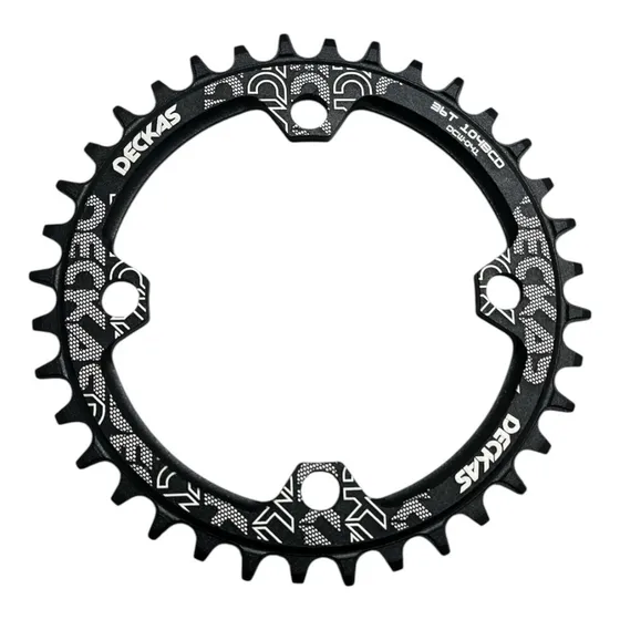 Plato Monoplato Deckas 104bcd Aluminio 7-12 Vel Mtb Ruta