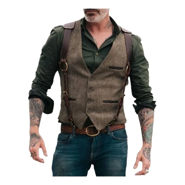 Chaqueta Moto Para Hombre Incluye Cinturón