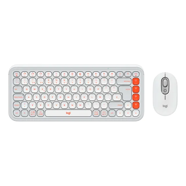 Teclado Y Mouse Logitech Pop Icon White 920013055