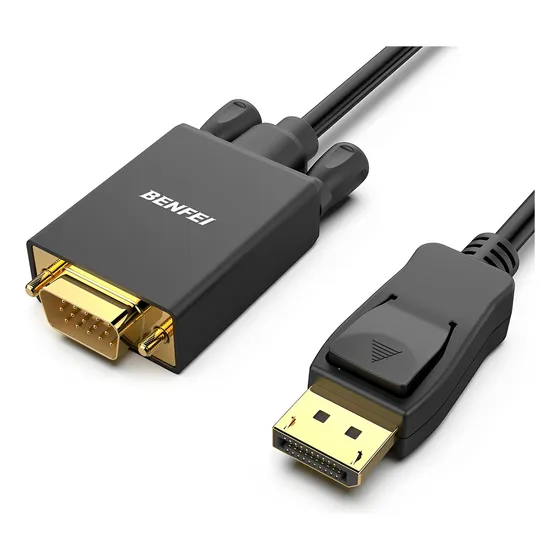 Benfei Cabo Displayport P/vga Macho Unidirecional Preto