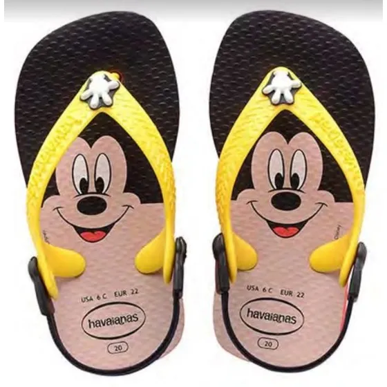 Ojotas Havaianas Disney Mikey Y Minie 19/24 C/elastico