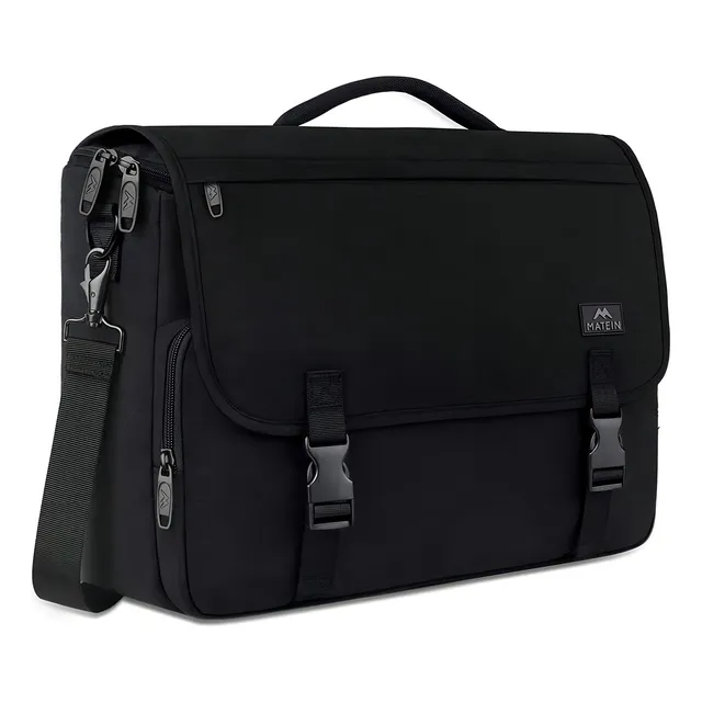 Maletín Portafolio Para Laptop De 15.6 " Impermeable Matein 119400BLK Color Negro