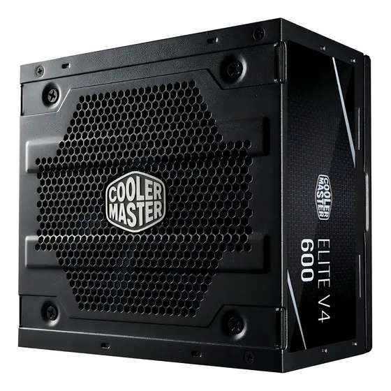 Fuente De Poder Cooler Master Elite V4 600w 80 Plus White Color Negro