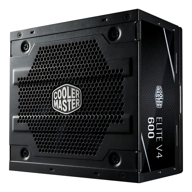 Fuente De Poder Cooler Master Elite V4 600w 80 Plus White Color Negro