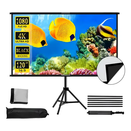 Pantalla De Proyeccion Plegable 120 Pulgadas Con Soporte