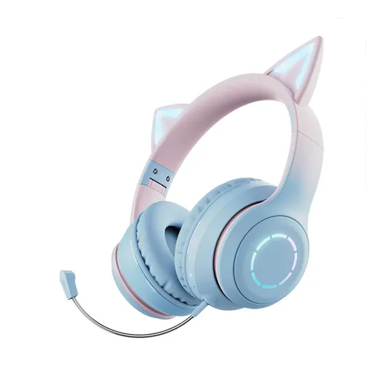 Lgbn Auricular Oreja Gato Iluminacion Inalambrica Bluetooth