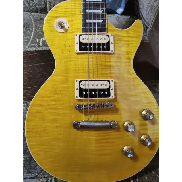 Gibson Les Paul Standard Slash Appetite Burst Impecable Diestro Amarillo Palo De Rosa