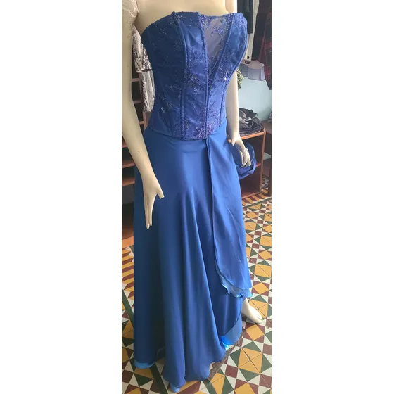 Vestido De Fiesta Azul