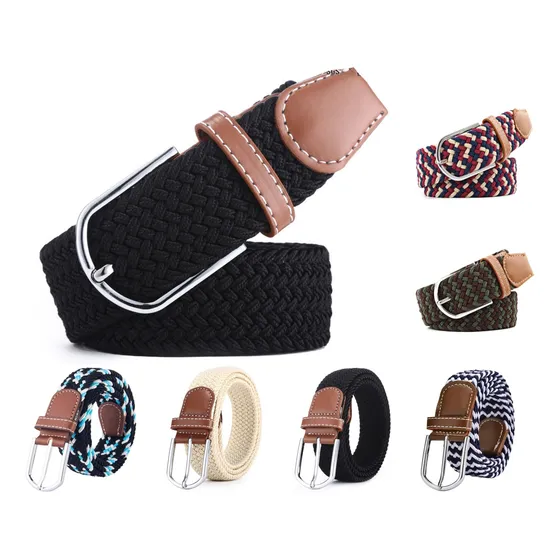 Correa Cinturón Elástica Trenzada Unisex