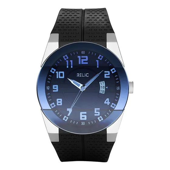 Reloj De Muñeca Relic A Prueba De Agua, Correa De Silicona