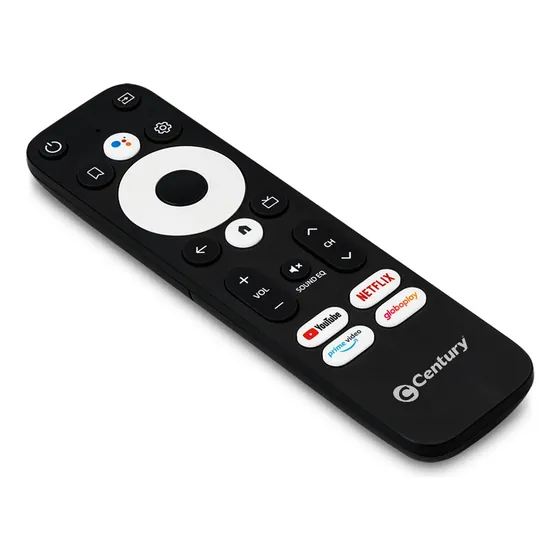 Century Smart Stick Android Tv 8gb Comando De Voz Chromecast conectividade Wi-Fi Streaming Stick Transforma Tv HDMI em Smart