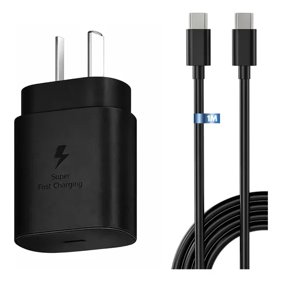Cargador Rápido Usb-c Para Samsung 25w A54 A55 A56 A14 A15