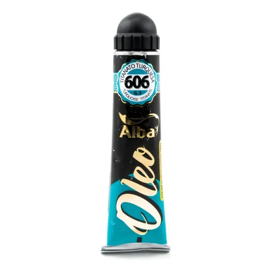 Oleos Alba Profesional Pomo 60ml Grupo 3 Color 606 Titanato Turquesa