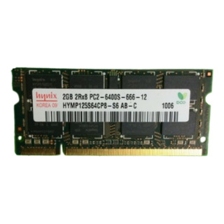 Memoria Ram Hynix 2gb Ddr2 Pc2-6400 Hymp125s64cr8-s6 Memoria Ram Hynix 2gb Ddr2 Pc2-6400 Hymp125s64cr8-s6