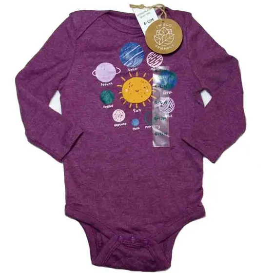 Body Enterizo Ropa Bebe 3 A 6 Y 6 A 12 Meses. Niñas. Planet.