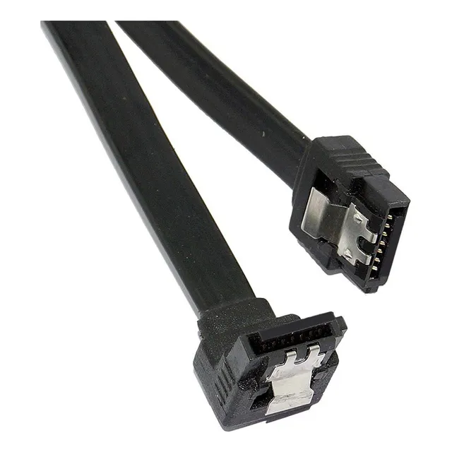 Cable Sata 3 | 6gbps | Negro | 40cm | Conector En L