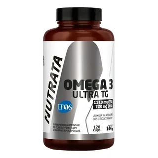 Ômega 3 Nutrata Alimentar Ultra Omega-3 em cápsula Sem sabor de 120 un