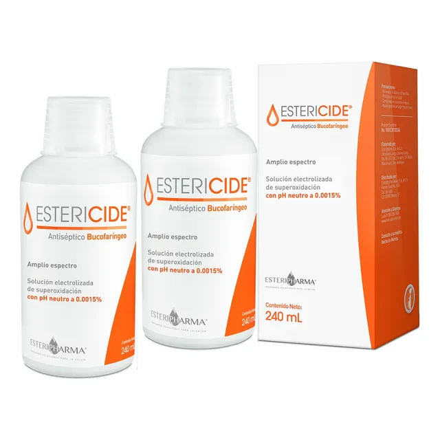 Estericide Bucofaríngeo Adulto Solución Frasco De 240ml 2 Pz