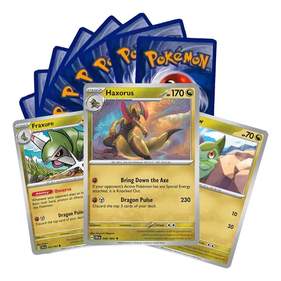 Pokemon Premium Deck Mazo Holo Cartas Original Pixelados Haxorus Inglés Dragon