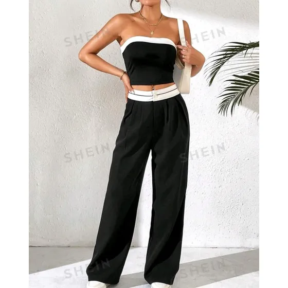 Conjunto Shein Casual, 2 Pzs, Talla M, L Para Dama.