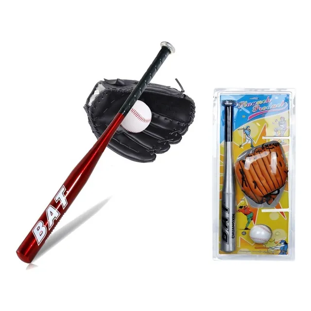 Kit Béisbol Bate De Béisbol Guante Set Pelota Para Niño
