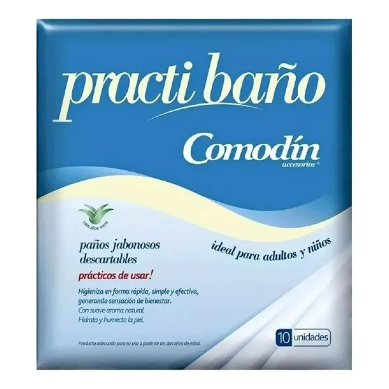 Paños Jabonosos Practi Baño Comodín con 10 Unidades