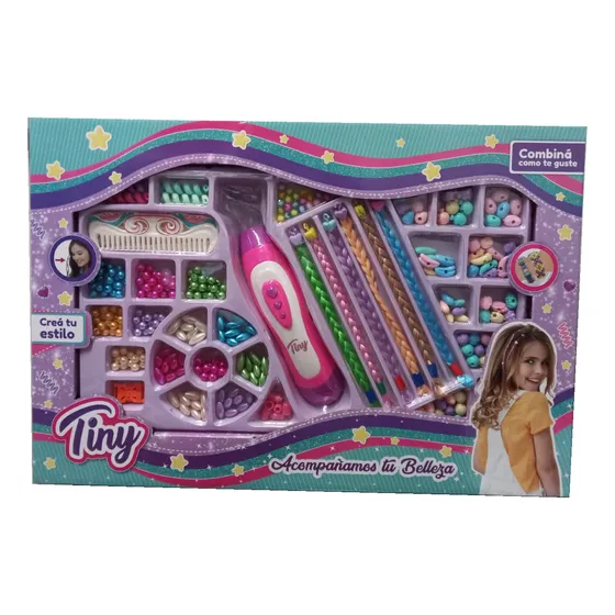 Juguete Set Trenzador Pelo Pulseras Infantil Bijouterie Tiny