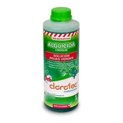 Alguicida Choque Elimina Algas X 1 Litro Clorotec