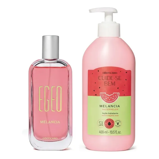 Kit Egeo Melancia com Desodorante Colônia 90ml + Loção Hidratante Corporal 400ml