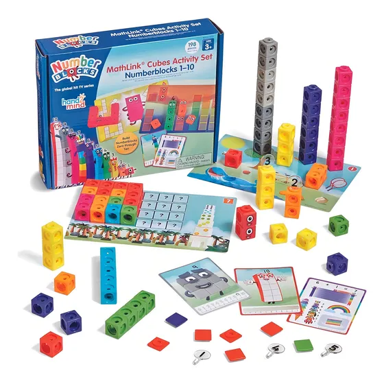 Set Del 1 A 10 Bloques Number Blocks Juguete Didactico Niños Color Azul