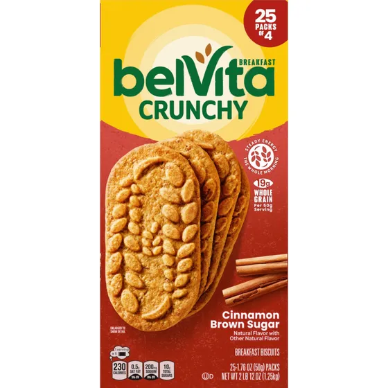 Belvita Crunchy Galletas De Canela Y Azúcar.x30 Unidades
