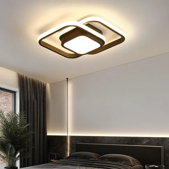 Lámpara Colgante Led Aplique Doble Rombo 3 Tonos + Envío
