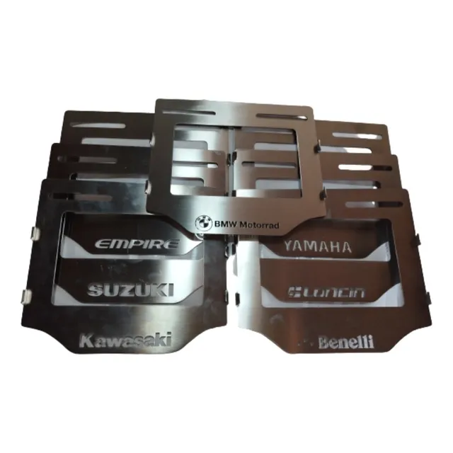 Porta Placa Acero Inoxidable Kawasaki Y Suzuki Klr Vstrom Dr