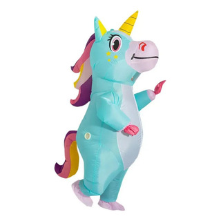 Disfraz De Unicornio Inflable Rosa Con Cuerpo Completo De An Disfraz De Unicornio Inflable Rosa Con Cuerpo Completo De An